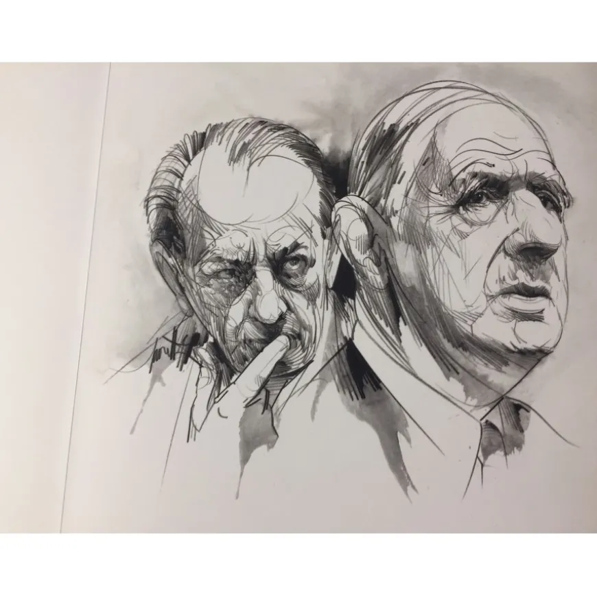 MORETTI Raymond - Raymond Moretti illustre Malraux - Illustré de 8 lithographies originales et 12 dessins reproduits en noir - 1