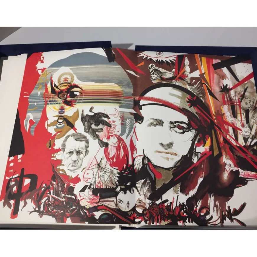 MORETTI Raymond - Raymond Moretti illustre Malraux - Illustré de 8 lithographies originales et 12 dessins reproduits en noir - 1
