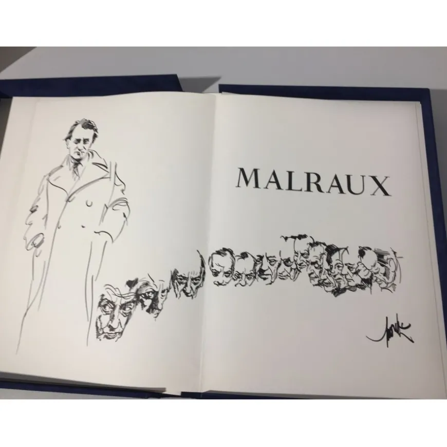 MORETTI Raymond - Raymond Moretti illustre Malraux - Illustré de 8 lithographies originales et 12 dessins reproduits en noir - 1