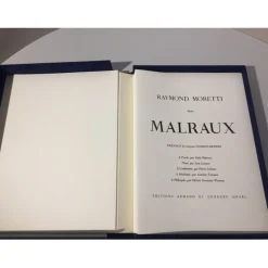 MORETTI Raymond - Raymond Moretti illustre Malraux - Illustré de 8 lithographies originales et 12 dessins reproduits en noir - 1