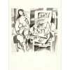 MOULY Marcel - Lithographie originale "La femme" 22x16cm