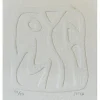 MOYA Patrick - Gaufrage original "Composition" 30x27cm - 2011