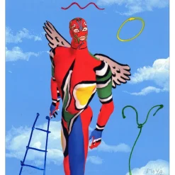 MOYA Patrick - Lithographie rehaussée "Moya Janus" 30x27cm - 2011