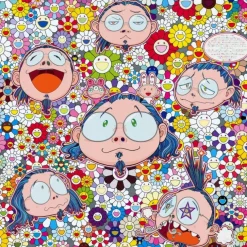MURAKAMI Takashi - Sérigraphie "The Artist's Agony and Ecstasy" 72x72cm - 2012