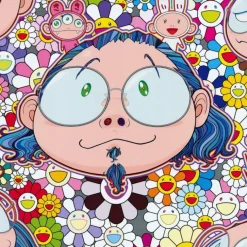 MURAKAMI Takashi - Sérigraphie "The Artist's Agony and Ecstasy" 72x72cm - 2012