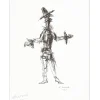 NAKACHE Armand - Lithographie "Cow-boy" 32x25cm