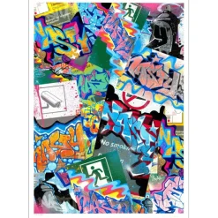 NASTY - Lithographie (tirage pigmentaire) "Subway Signs Mania" 70x50cm - 2022