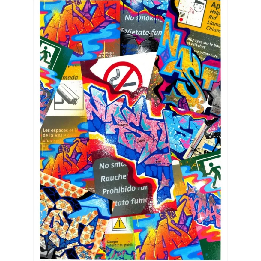 NASTY - Lithographie (tirage pigmentaire) "No Smoking" 70x50cm - 2022