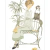 NOYER Philippe - Lithographie originale "Femme et singe" 76x54cm