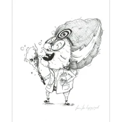 OH MAMIE! - Dessin original "Mamie Stein" 24x18cm