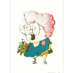 OH MAMIE! - Sérigraphie originale "Kir Royal Club" 50x35cm