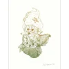 OH MAMIE! - Sérigraphie originale "MERMAID Dégradé" 35x25cm
