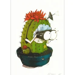OH MAMIE! - Sérigraphie originale "Surveillance De Quartier" 50x35cm