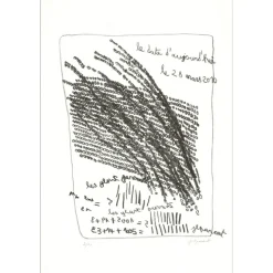 PARANT Jean-Luc - Lithographie originale "Les yeux ouverts" 57x38cm - 2013