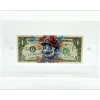 PAZBLANDINA - Dessin original sur Dollar $ "Mario" 6,6x15,6cm - 2025