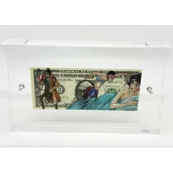 PAZBLANDINA - Dessin original sur Dollar $ "Lupin III: The First" 6,6x15,6cm - 2022