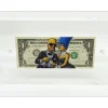 PAZBLANDINA - Dessin original sur Dollar $ "Homer & Marge Simpson" 6,6x15,6cm - 2025