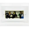 PAZBLANDINA - Dessin original sur Dollar $ "Homer Simpson & Men in black" 6,6x15,6cm - 2024