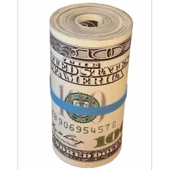 PAZBLANDINA - Sculpture originale "Liasse de Dollars $" 61x31cm - 2022