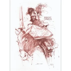 PECNARD Jacques - Lithographie originale "Robert d'Artois" 56x38cm