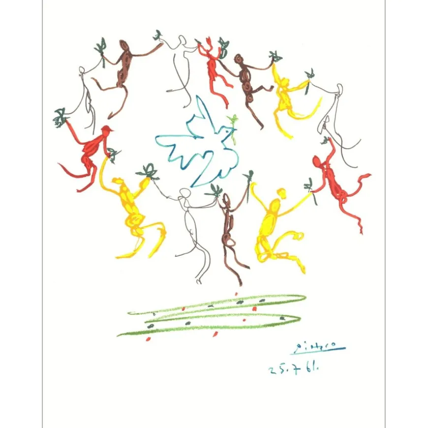 PICASSO Pablo - Lithographie "Ronde de la Jeunesse" 65x50cm