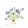 PICASSO Pablo - Lithographie "Le petit bouquet" 40x47cm - Vers 1970