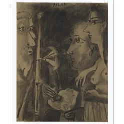 PICASSO Pablo - Lithographie "Exposition Galerie Louise Leiris 1962/1963, Paris" 64x46cm - 1962