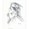 PIERRE-HENRY - Lithographie "Mère et fille" 32x25cm