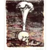 PIERRE-HENRY - Lithographie originale "La Mort" 27x21cm - 1963