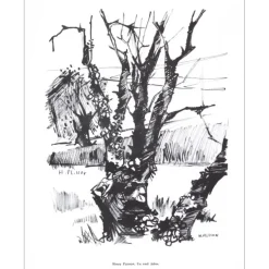 PLISSON Henri - Lithographie signée au crayon "Un vieil arbre" 27x21cm - 1961