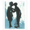 PLISSON Henri - Lithographie "Le couple" 32x25cm
