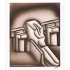POLI Jacques - Lithographie originale "Composition 04" 40x32cm - 1978