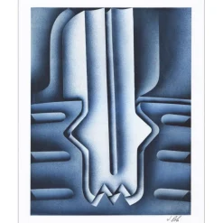POLI Jacques - Lithographie originale "Composition 03" 40x32cm - 1978