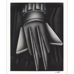 POLI Jacques - Lithographie originale "Composition 01" 40x32cm - 1978