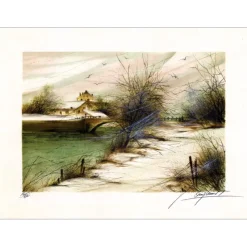 POULET Raymond - Lithographie originale "Les Quatre Saisons 11" 54x76cm - 1980