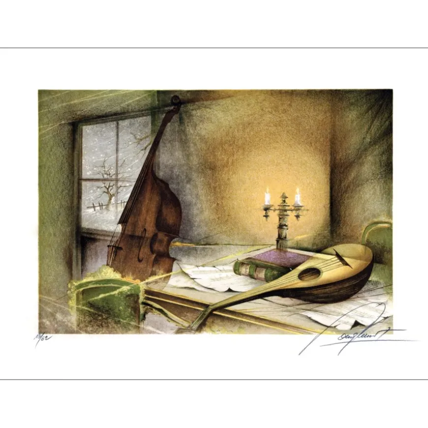 POULET Raymond - Lithographie originale "Les Quatre Saisons 09" 54x76cm - 1980