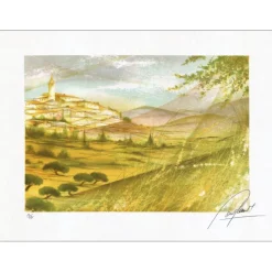 POULET Raymond - Lithographie originale "Les Quatre Saisons 03" 54x76cm - 1980