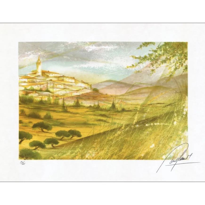 POULET Raymond - Lithographie originale "Les Quatre Saisons 03" 54x76cm - 1980