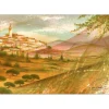POULET Raymond - Lithographie originale "Village de Provence" 37x55cm