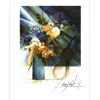 POULET Raymond - Lithographie originale "Bouquet au violoncelle" 37x28cm