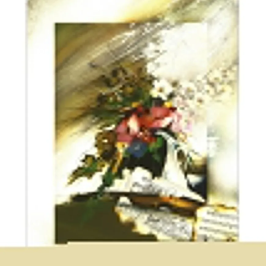 POULET Raymond - Lithographie originale "Bouquet Scherzo" 46x35cm