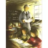 POULET Raymond - Lithographie originale "L'Instituteur du Village" 37x27cm - 1984