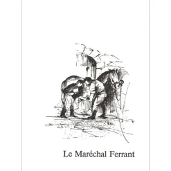 POULET Raymond - Lithographie originale "Le Maréchal-Ferrant" 37x27cm - 1984