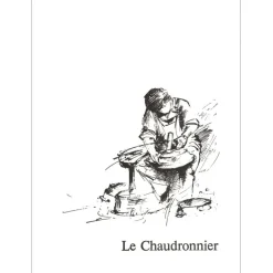 POULET Raymond - Lithographie originale "Le Chaudronnier" 37x27cm - 1984