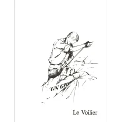 POULET Raymond - Lithographie originale "Le Voilier" 37x27cm - 1984