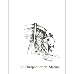 POULET Raymond - Lithographie originale "Le Charpentier de Marine" 37x27cm - 1984