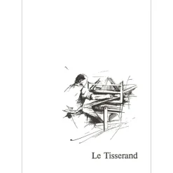 POULET Raymond - Lithographie originale "Le Tisserand" 37x27cm - 1984