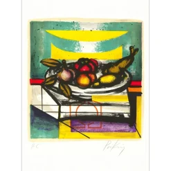 PRIKING Franz - Lithographie originale "Nature Morte" - 77x55cm