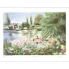 RAFFLEWSKI Rolf - Lithographie originale "Jardins de Giverny, L'étang" 56x76cm