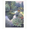 RAFFLEWSKI Rolf - Lithographie originale "Jardins de Giverny, Le bassin aux nymphéas" 76x56cm